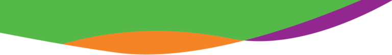 green, orange and purple wave